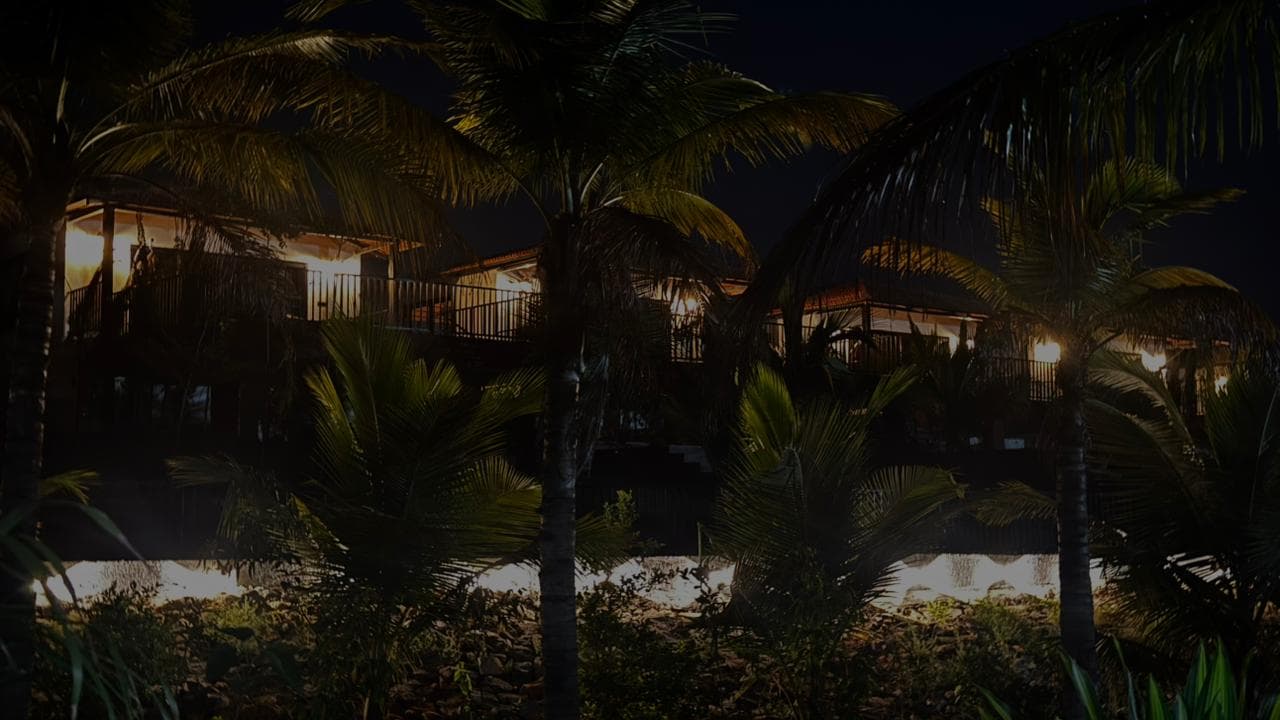 Forest Lore resort night ambience - luxury forest stay Vikarabad